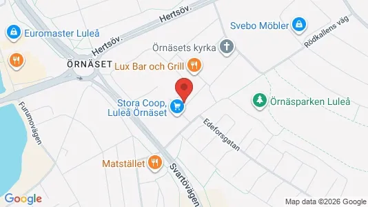 Apartments for rent i Luleå - kort over placeringen