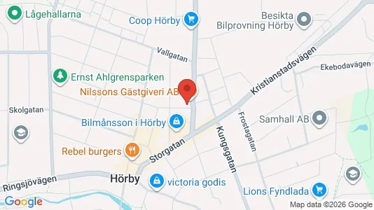 Apartments for rent i Hörby - kort over placeringen