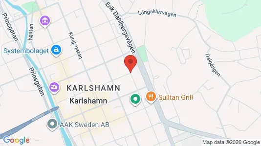 Apartments for rent i Karlshamn - kort over placeringen