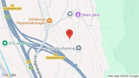Apartments for rent i Örgryte-Härlanda - kort over placeringen