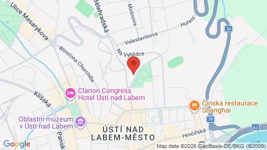Apartments for rent i Ústí nad Labem - kort over placeringen