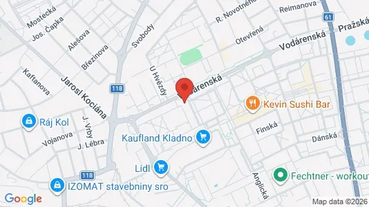Apartments for rent i Kladno - kort over placeringen