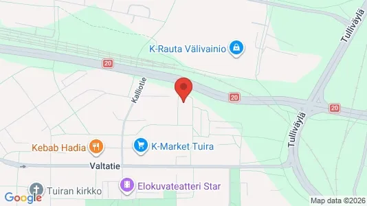 Apartments for rent i Oulu - kort over placeringen