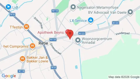 Apartments for rent i Retie - kort over placeringen