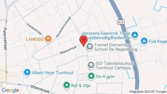 Apartments for rent i Turnhout - kort over placeringen