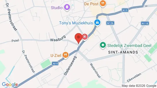 Apartments for rent i Geel - kort over placeringen