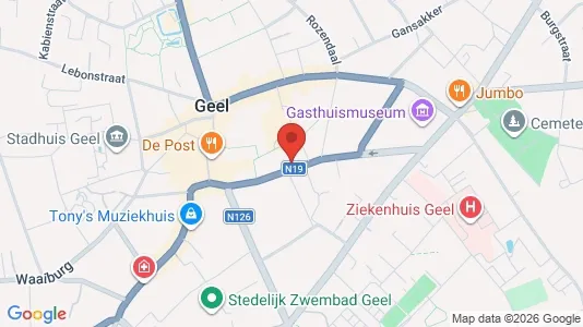 Apartments for rent i Geel - kort over placeringen