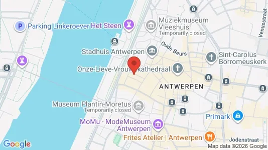 Apartments for rent i Stad Antwerp - kort over placeringen