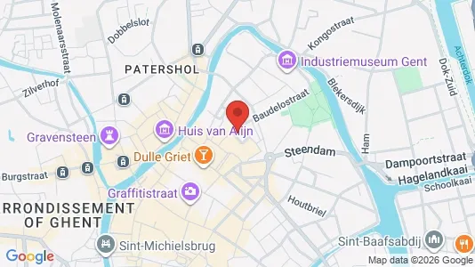 Apartments for rent i Stad Gent - kort over placeringen