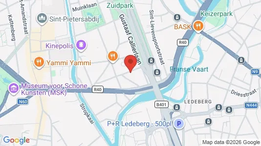 Apartments for rent i Stad Gent - kort over placeringen