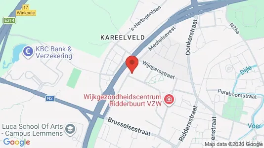 Apartments for rent i Leuven - kort over placeringen