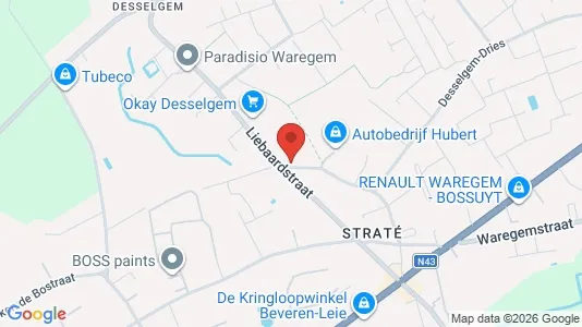 Apartments for rent i Waregem - kort over placeringen