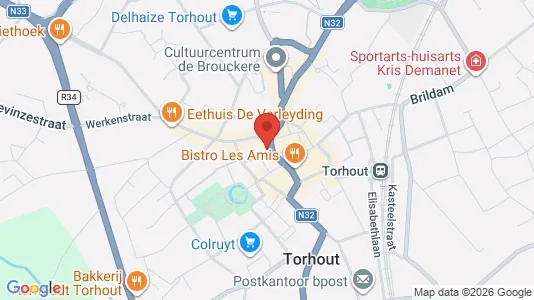 Apartments for rent i Torhout - kort over placeringen
