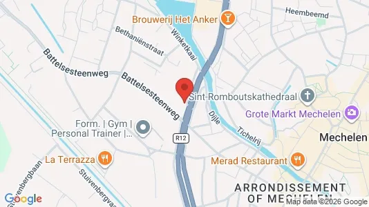 Apartments for rent i Mechelen - kort over placeringen