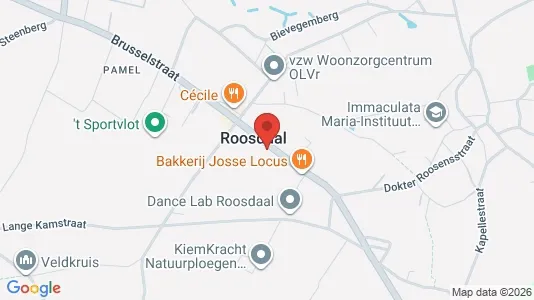 Apartments for rent i Roosdaal - kort over placeringen