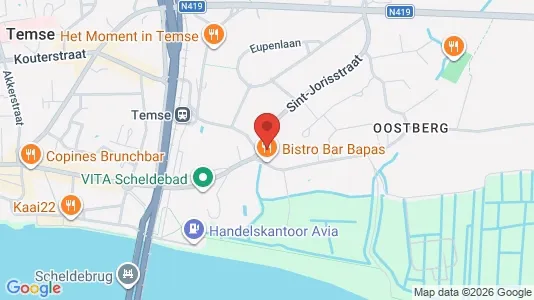 Apartments for rent i Temse - kort over placeringen