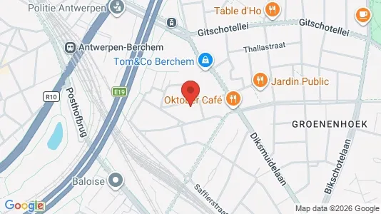 Apartments for rent i Antwerp Berchem - kort over placeringen
