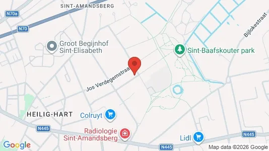 Apartments for rent i Gent Sint-Amandsberg - kort over placeringen