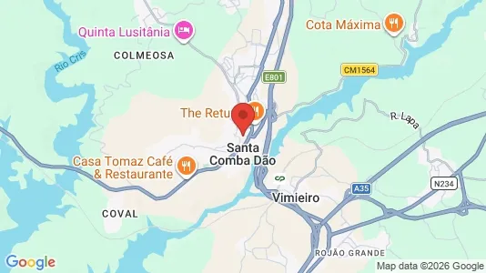 Apartments for rent i Santa Comba Dão - kort over placeringen
