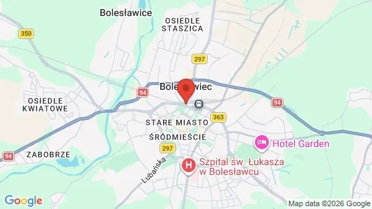 Apartments for rent i Bolesławiecki - kort over placeringen