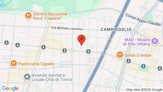 Apartments for rent i Turin - kort over placeringen