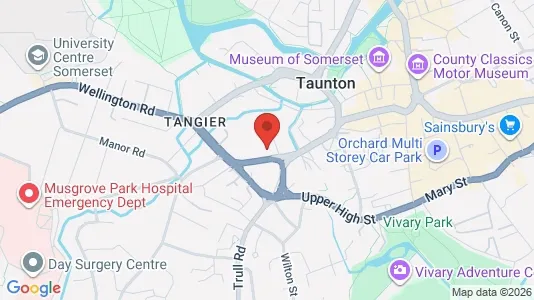 Apartments for rent i Taunton - Somerset - kort over placeringen