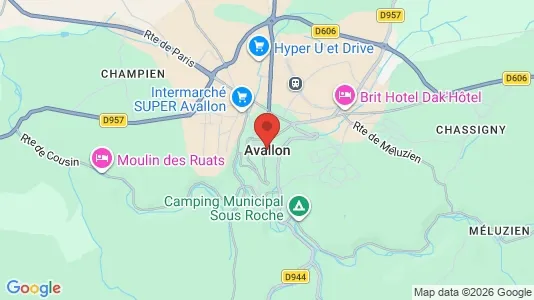 Houses for rent i Avallon - kort over placeringen