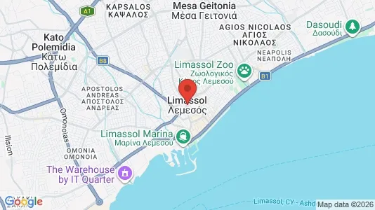Houses for rent i Limassol - kort over placeringen