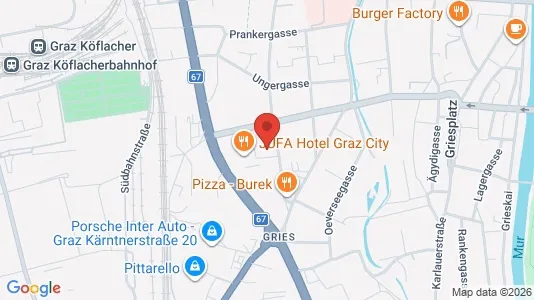 Apartments for rent i Graz - kort over placeringen