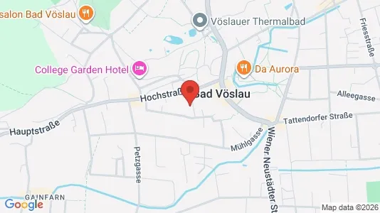 Apartments for rent i Bad Vöslau - kort over placeringen