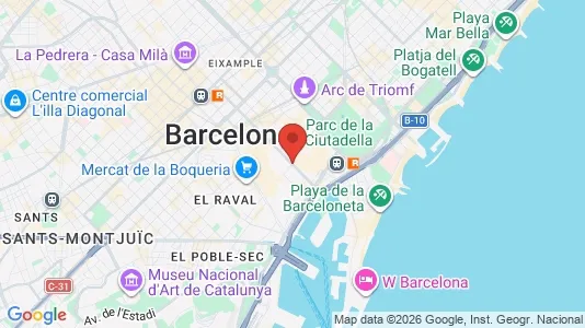 Apartments for rent i Barcelona Ciutat Vella - kort over placeringen