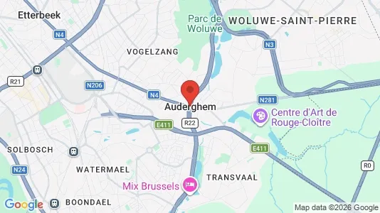 Houses for rent i Brussels Oudergem - kort over placeringen