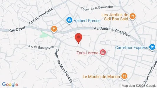 Apartments for rent i Toulon - kort over placeringen