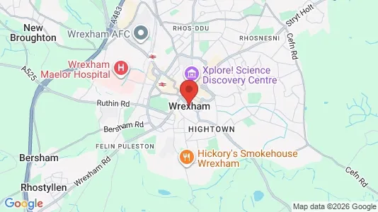 Apartments for rent i Wrexham - Clwyd - kort over placeringen