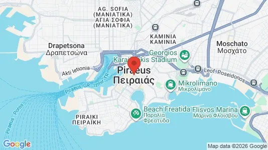 Apartments for rent i Piraeus - kort over placeringen