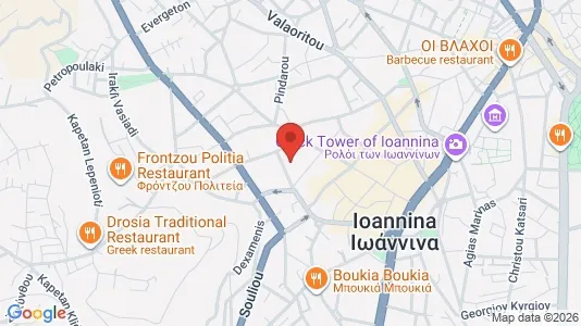 Apartments for rent i Ioannina - kort over placeringen