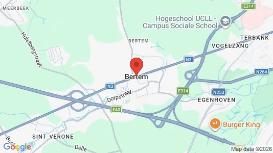 Houses for rent i Bertem - kort over placeringen