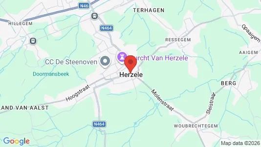 Houses for rent i Herzele - kort over placeringen