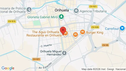 Apartments for rent i Orihuela - kort over placeringen