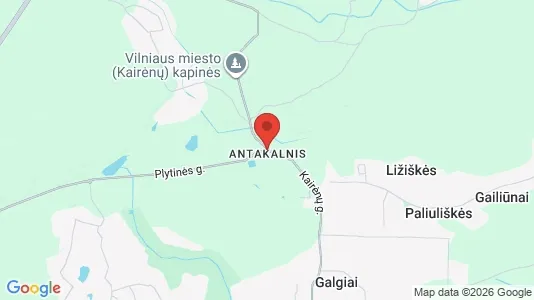 Apartments for rent i Vilnius Antakalnis - kort over placeringen