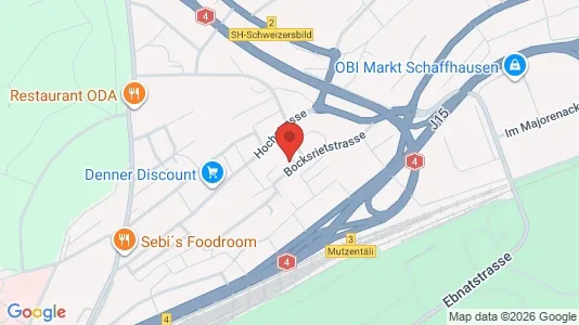 Apartments for rent i Schaffhausen - kort over placeringen