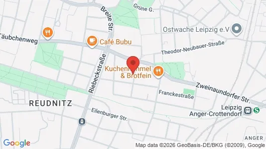 Apartments for rent i Leipzig - kort over placeringen