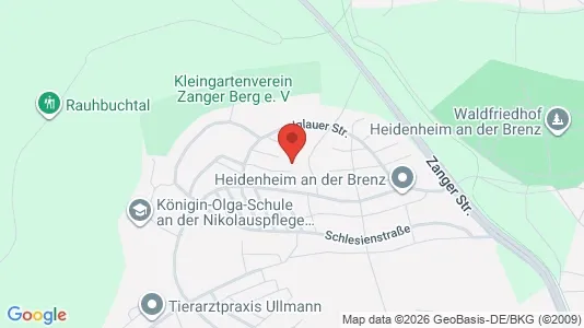 Apartments for rent i Heidenheim - kort over placeringen