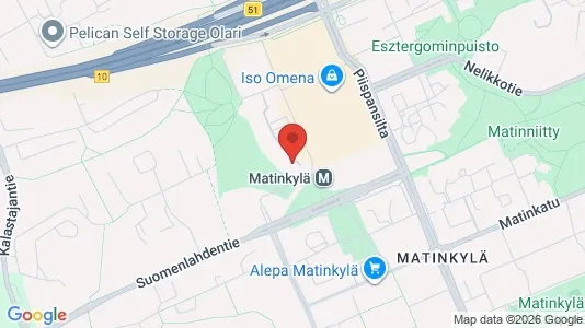 Apartments for rent i Espoo - kort over placeringen