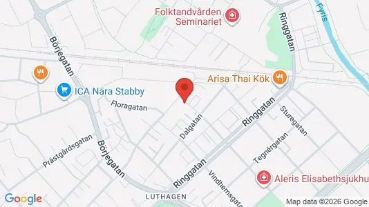 Apartments for rent i Uppsala - kort over placeringen
