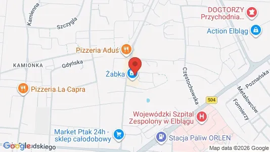 Apartments for rent i Elbląg - kort over placeringen