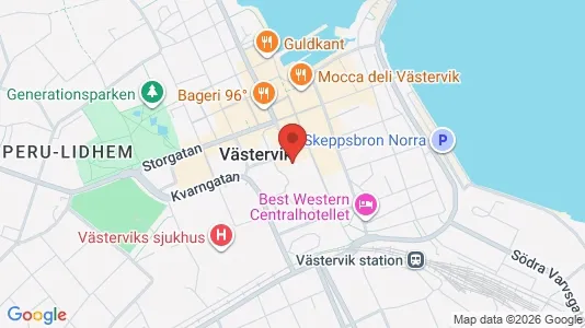 Apartments for rent i Västervik - kort over placeringen