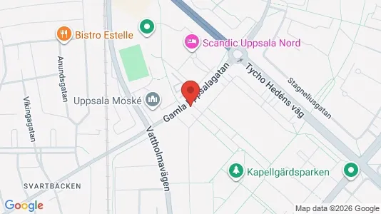 Apartments for rent i Uppsala - kort over placeringen