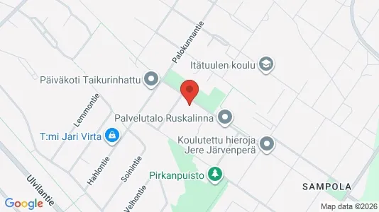 Apartments for rent i Pori - kort over placeringen