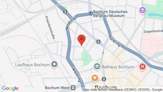 Apartments for rent i Bochum - kort over placeringen